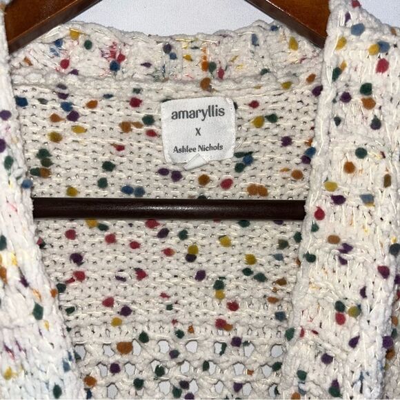 Amaryllis Women's Ashlee Nichols Collab Knit Open Sweater Cardigan - Picture 8 of 9